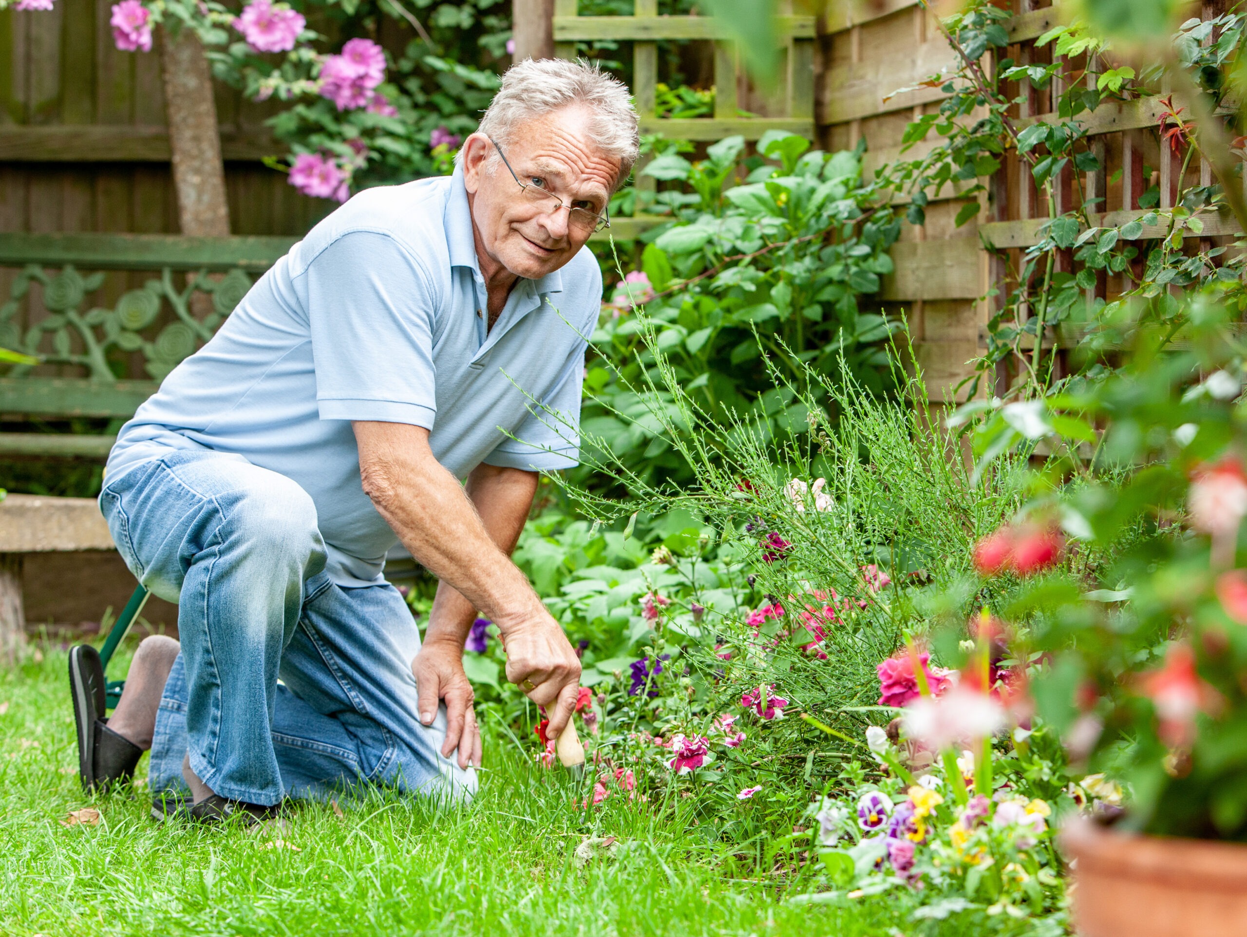 I am in the garden